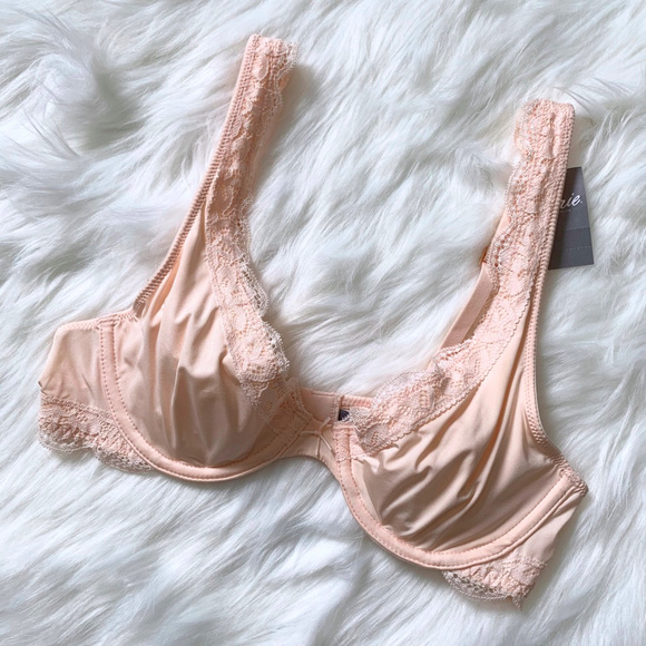 aerie Other - aerie || NWT Happy Unlined Plunge Lace Detail Bra